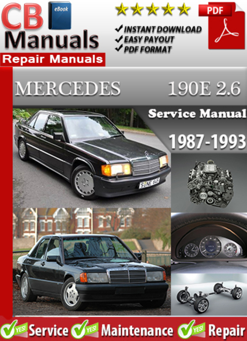 Product picture Mercedes 190 E 2.6 1987-1993 Service Manual