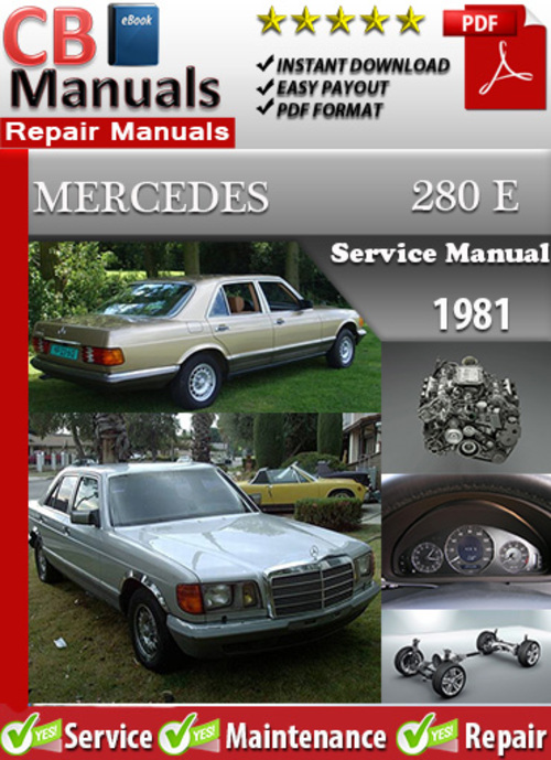 Product picture Mercedes 280 E 1981 Service Manual