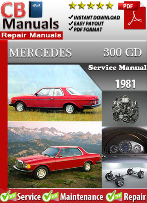 Product picture Mercedes 300 CD 1981 Service Manual
