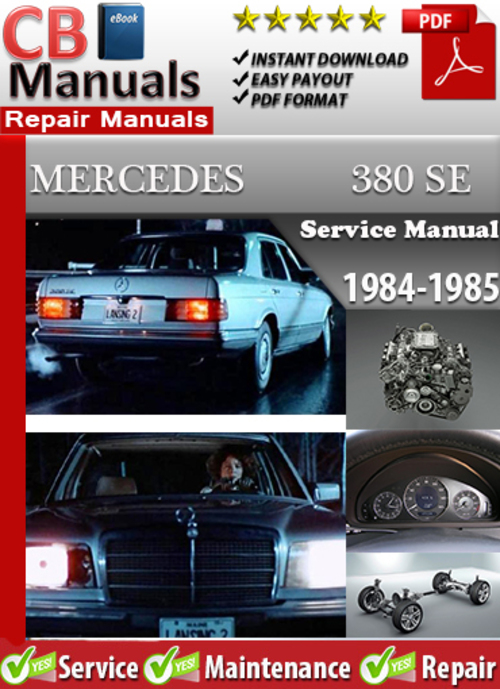 Product picture Mercedes 380 SE 1984-1985 Service Manual