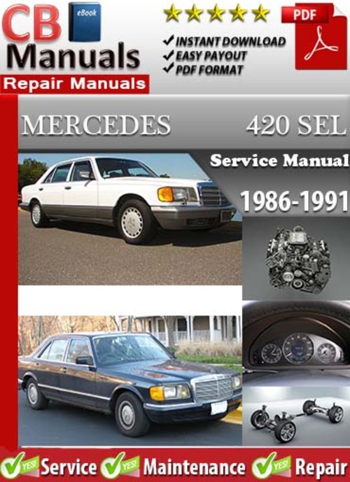 Product picture Mercedes 420 SEL 1986-1991 Service Manual