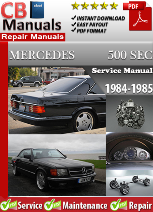 Product picture Mercedes 500 SEC 1984-1985 Service Manual