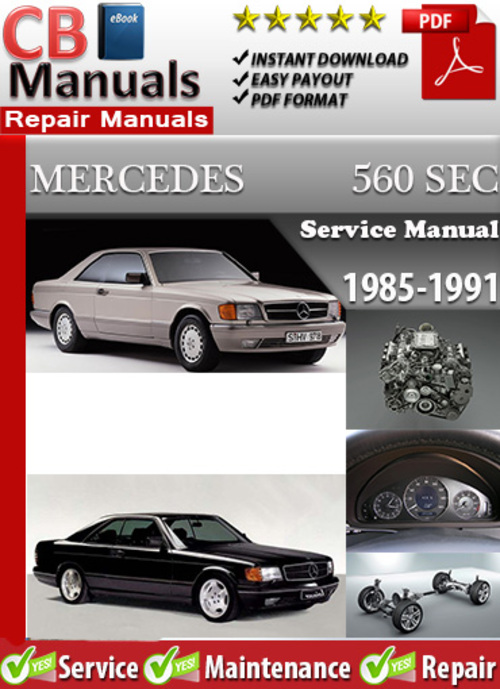 Product picture Mercedes 560 SEC 1985-1991 Service Manual