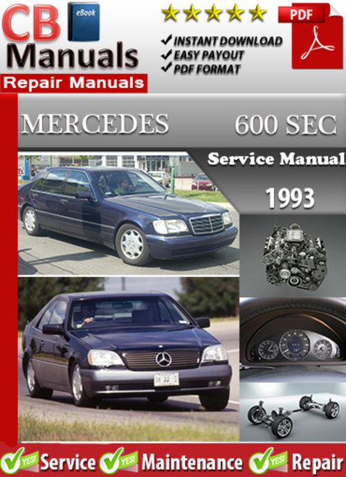 Product picture Mercedes 600 SEC 1993 Service Manual