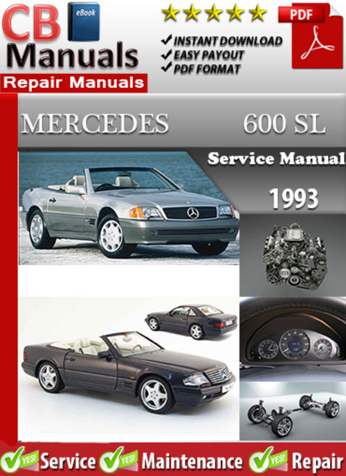 Product picture Mercedes 600 SL 1993 Service Manual