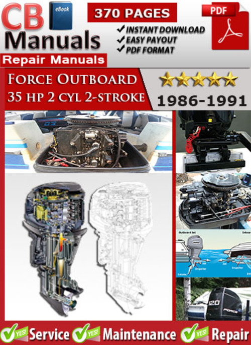 Product picture Force Outboard 35 hp 2 cyl 2-stroke 1986-1991 Service Manual