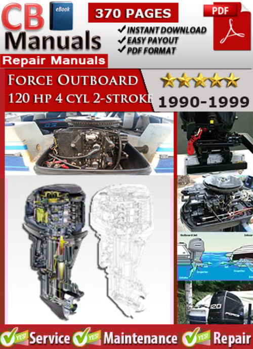Product picture Force 120 hp 4 cyl 2-stroke 1990-1999 Service Manual