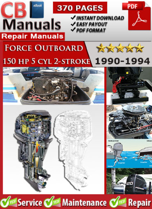 Product picture Force 150 hp 5 cyl 2-stroke 1990-1994 Service Manual