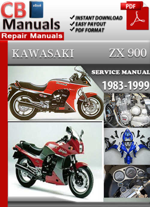 Product picture Kawasaki ZX900 1983-1999 Service Repair Manual