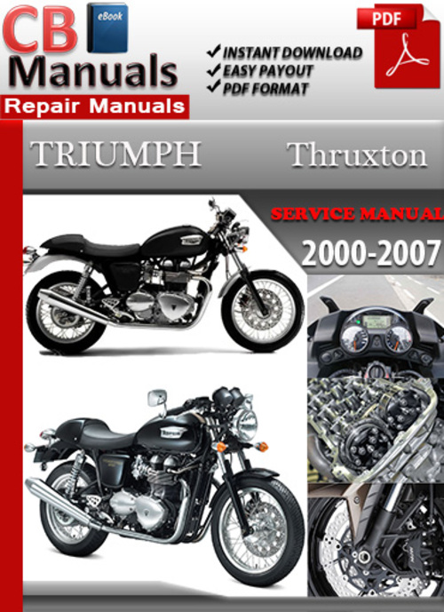 Product picture Triumph Thruxton 2000-2007 Service Repair Manual