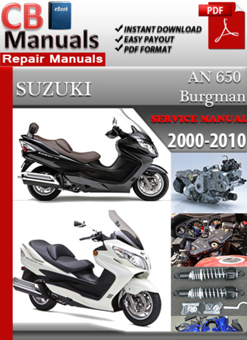 Product picture Suzuki AN 650 Burgman 2000-2010 Service Repair Manual
