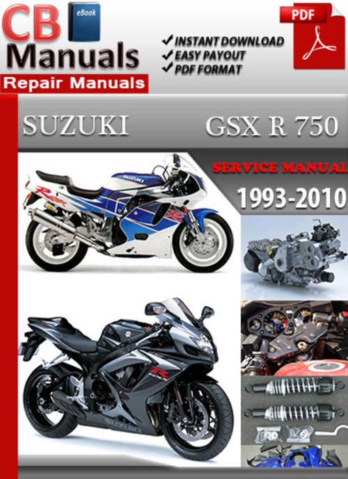 Product picture Suzuki GSX R 750 1993-2010 Service Repair Manual
