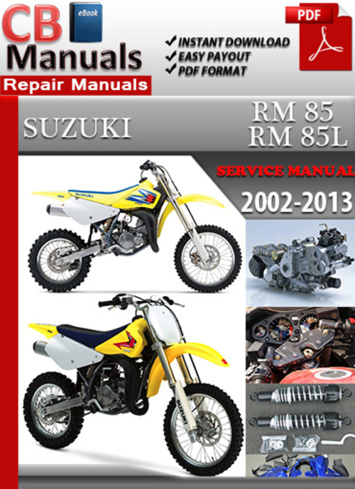 Product picture Suzuki RM 85 2002-2013 Service Repair Manual