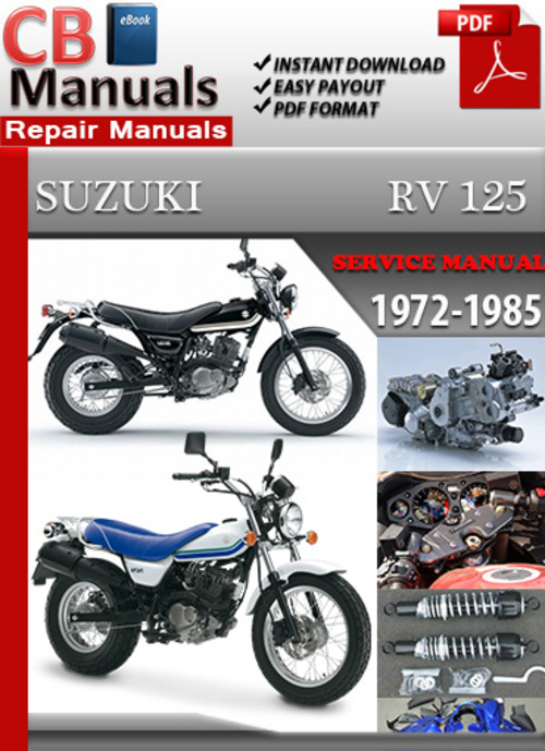 Product picture Suzuki RV 125 1972-1985 Service Repair Manual