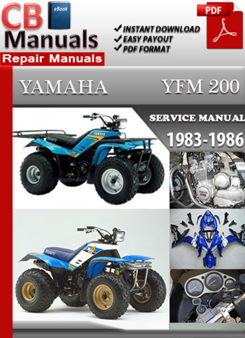 Product picture Yamaha YFM 200 1983-1986 Service Repair Manual
