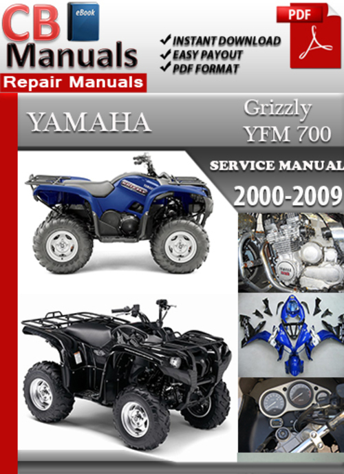 Product picture Yamaha YFM 700 Grizzly 2000-2009 Service Repair Manual