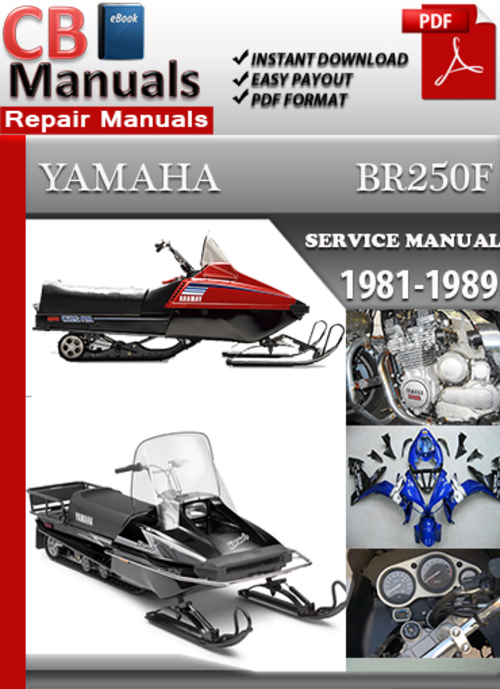 Product picture Yamaha BR250F 1981-1989 Service Repair Manual