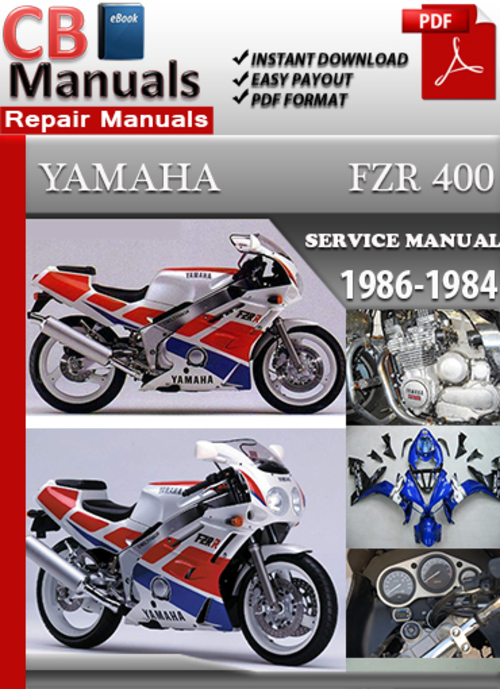 Product picture Yamaha FZR400 1986-1994 Service Repair Manual
