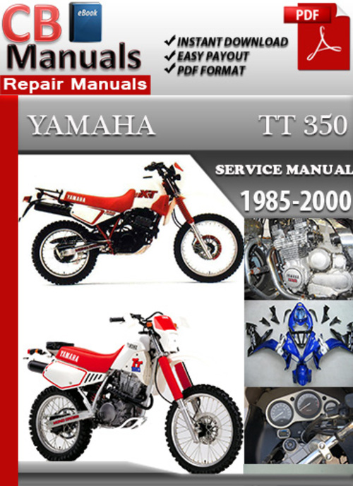 Product picture Yamaha TT 350 1985-2000 Service Repair Manual