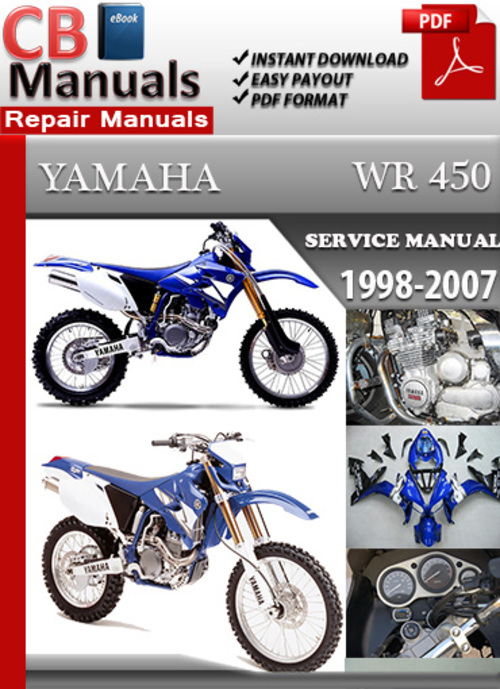 Product picture Yamaha WR 450 1998-2007 Service Repair Manual
