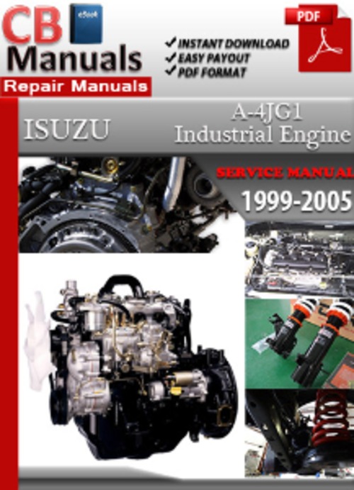 Product picture Isuzu Industrial Diesel Engine A-4JG1 1999-2005 Service Repa